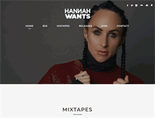 Tablet Screenshot of hannahwants.com